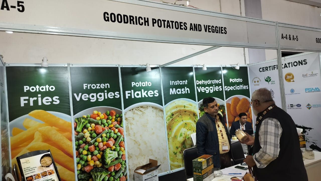 Goodrich Potatoes and Veggies stand at Global Potato Summit 2025