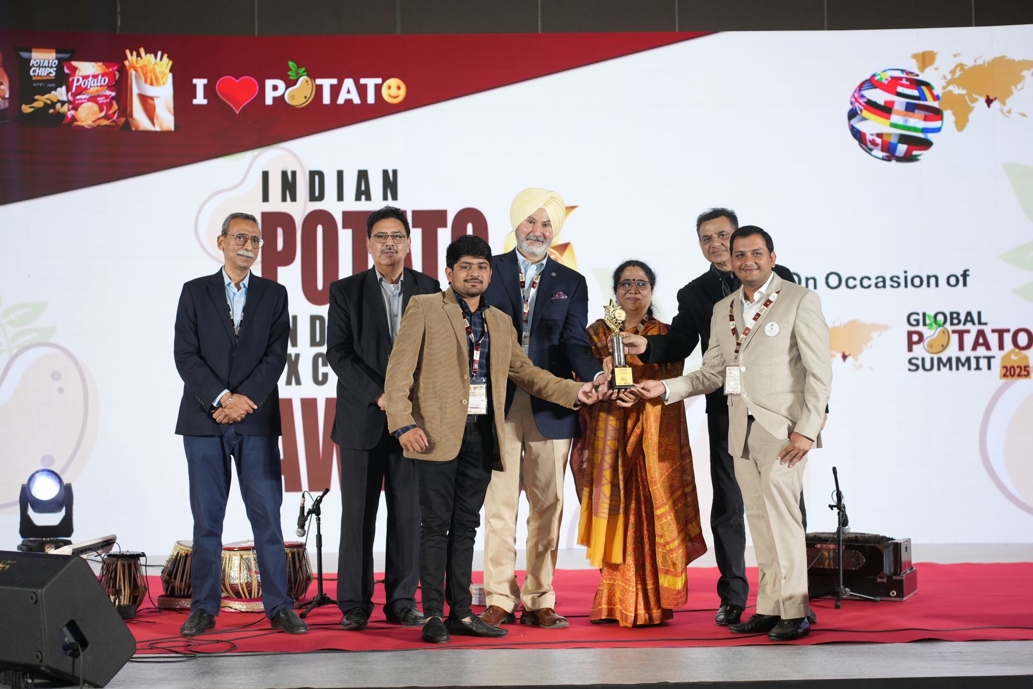 Indian Potato Industry Excellence Awards on stage at Global Potato Summit 2025
