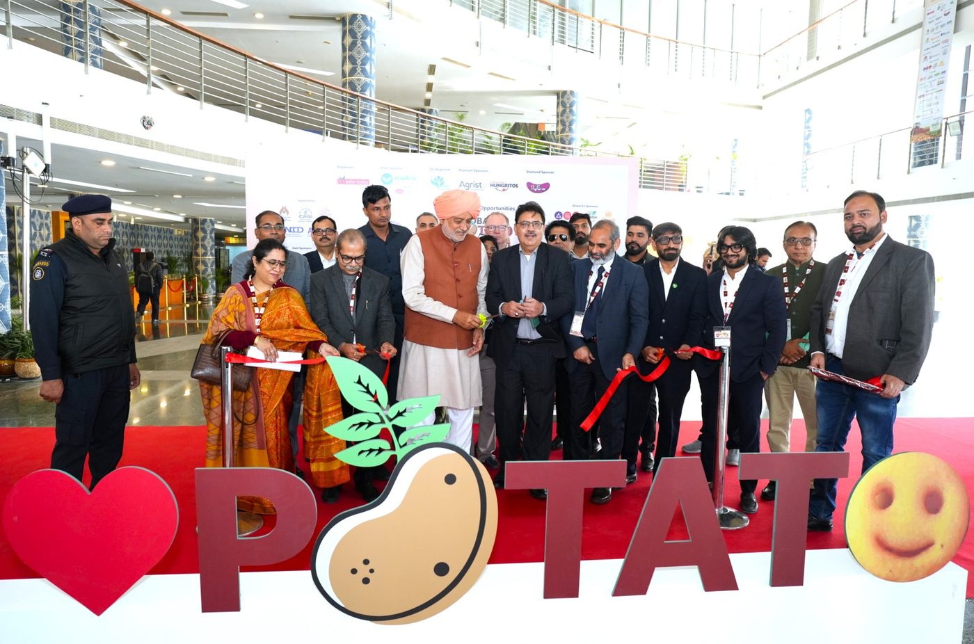 Ribbon cutting at the opening of the first Global Potato Summit in India