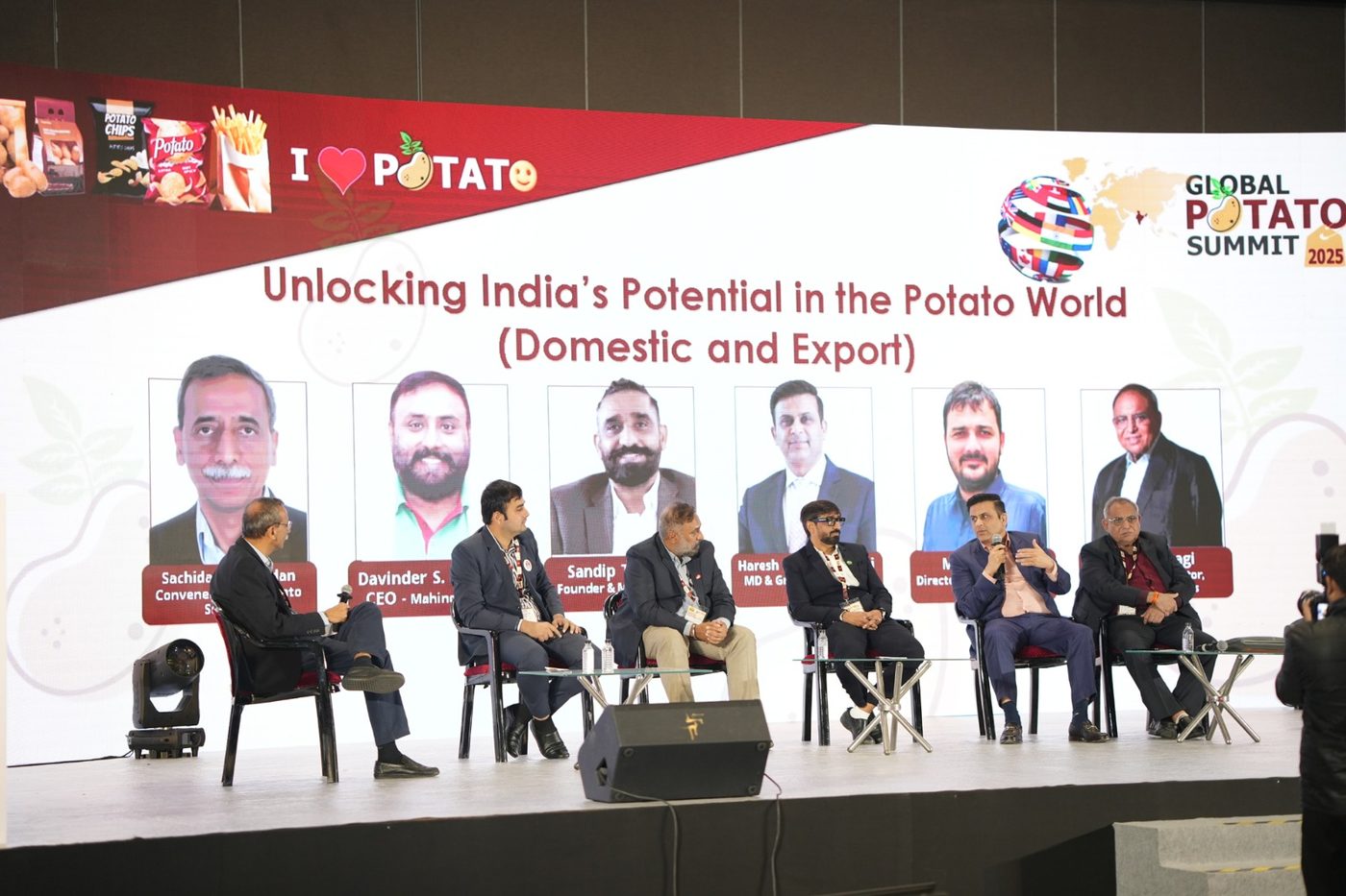 Conference session titled Unlocking India's Potential in the Potato World at the Global Potato Summit