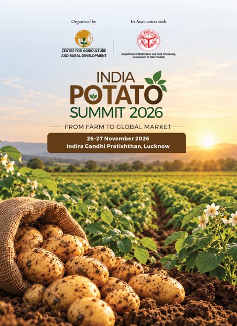 CARD का इंडिया पोटैटो समिट 2026 ब्रोशर, लखनऊ, 26–27 नवंबर 2026, कवर पेज