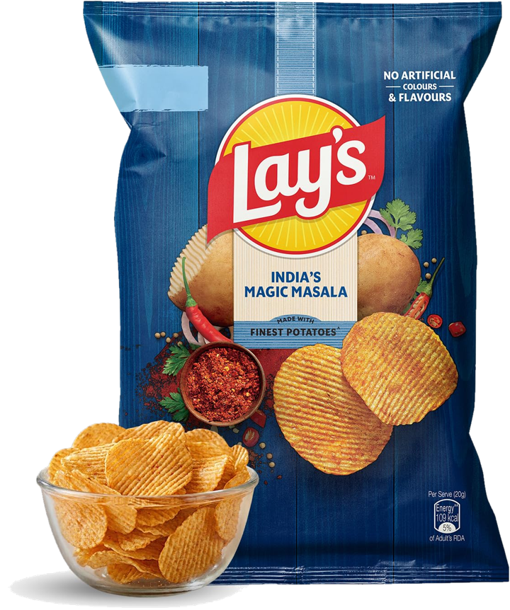 Lay's इंडियाज़ मैजिक मसाला का पैकेट