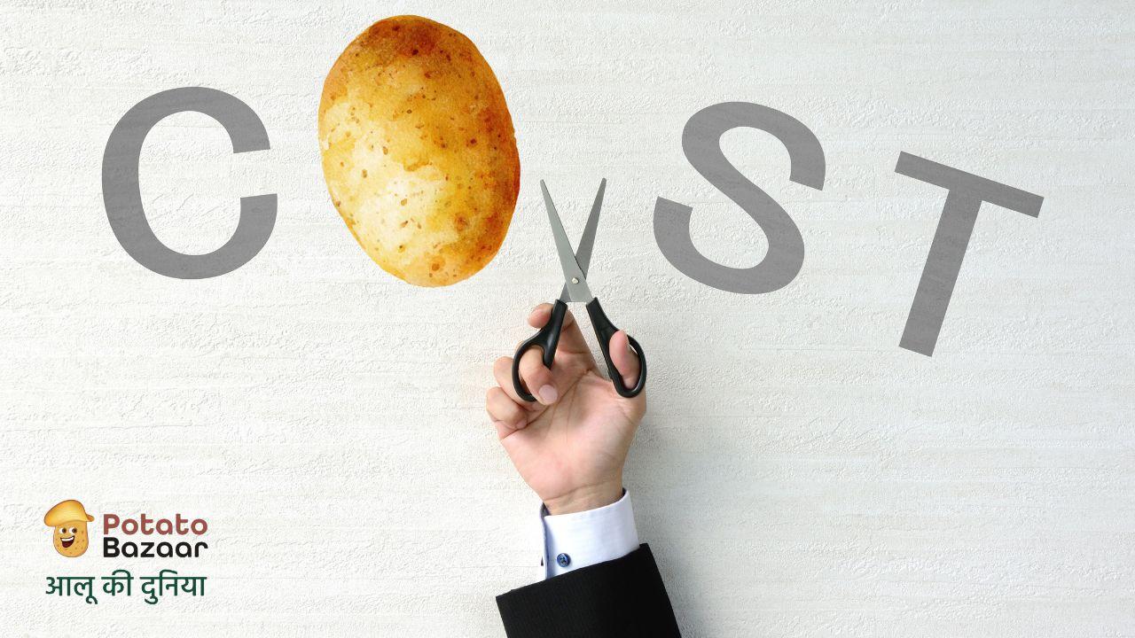 A mid-size potato trader inspecting stock at a mandi before a purchase decision